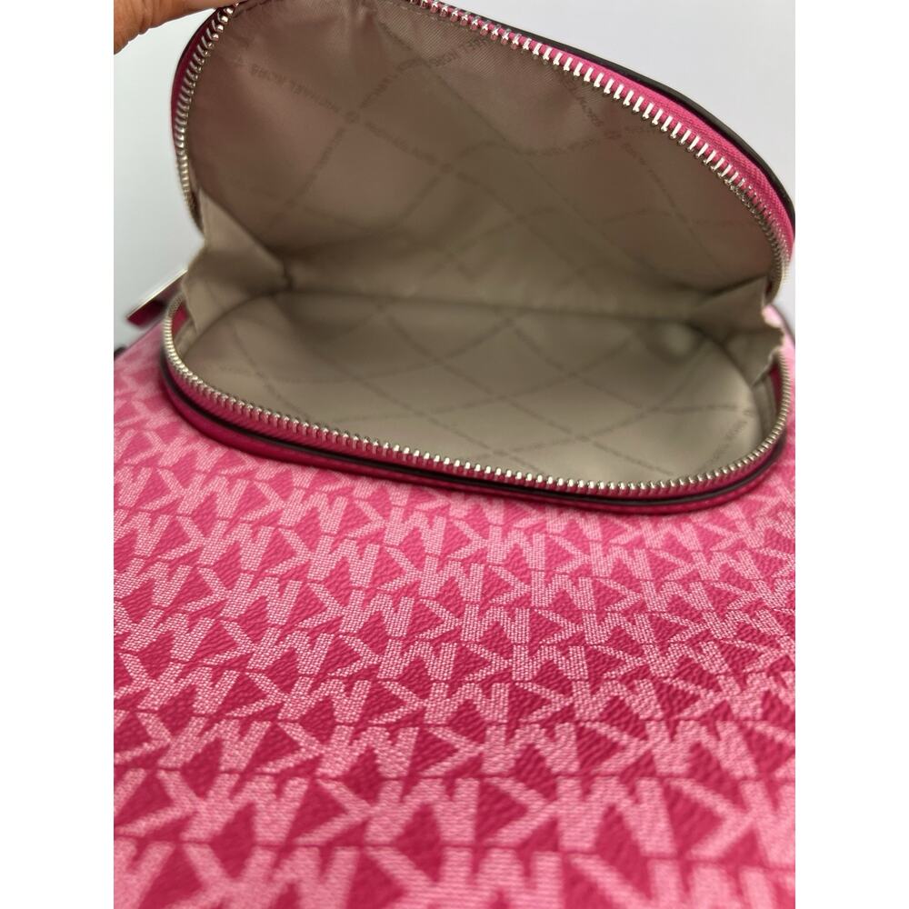 MK Set NWOT Jaycee Ombre Backpack & Jet Set Large Wristlet Dragonfruit Pink $766 - Picture 11 of 16